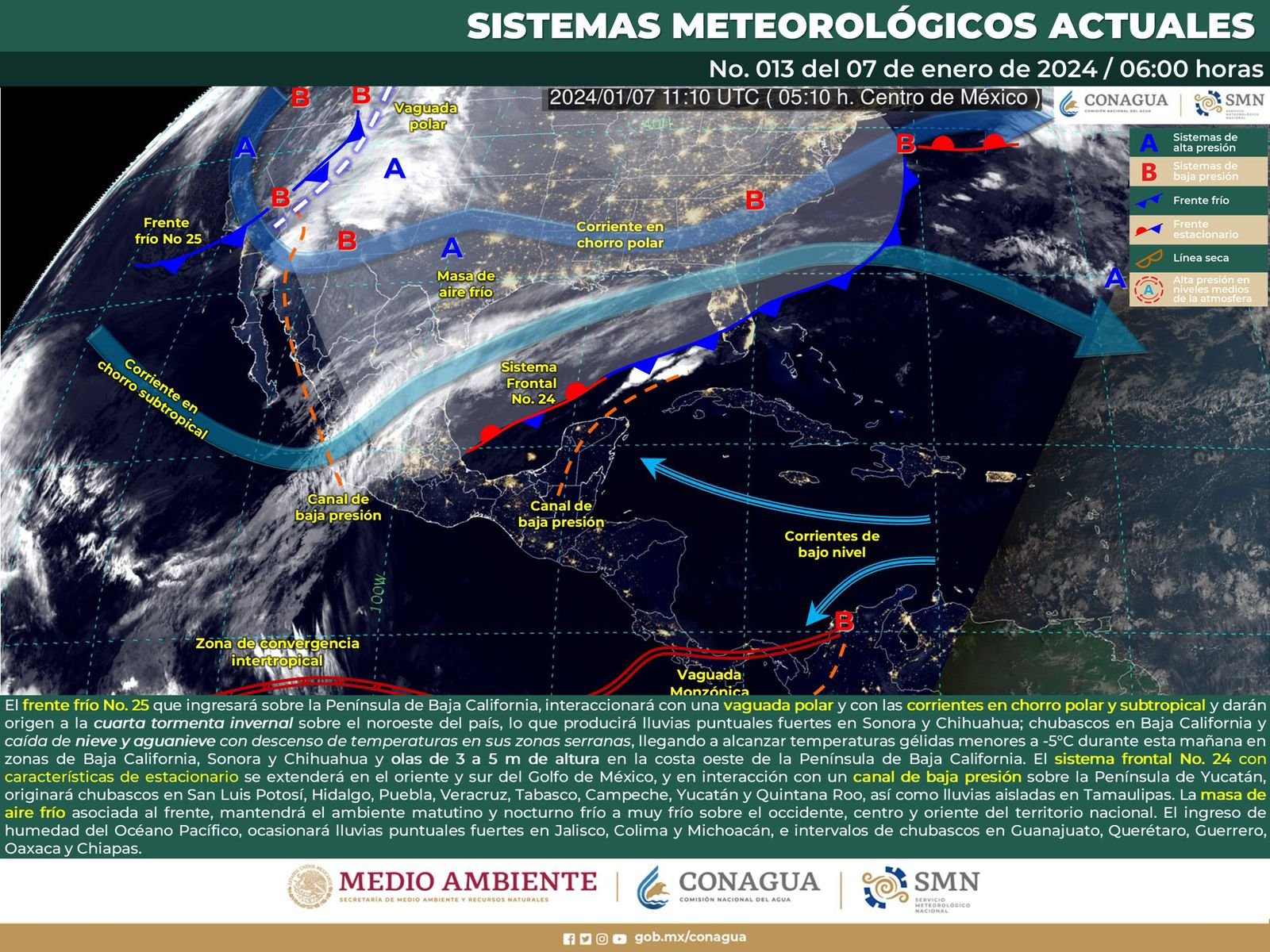 Se Prev N Lluvias Ligeras Bajas Temperaturas Y Fuertes Vientos En